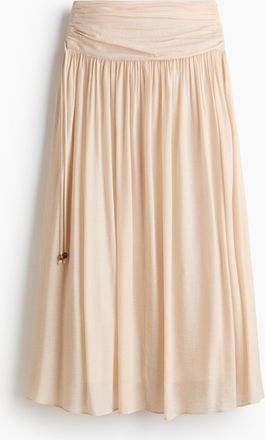 H&M Geraffter Jupe aus Cr&ecirc;pe - Orange