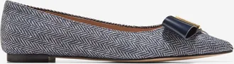 Cole Haan Womens Felicia Bow Ballets - Blue Size 5.5