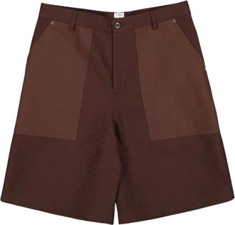 Casablanca Monogram Cargo Shorts - Heren - Korte Broeken - Bruin - S - Katoen - Korte Broeken