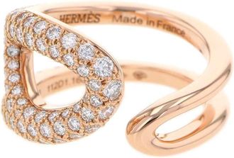 Hermès Pink Gold Pink Gold (18K) Band Ring (Pre-Owned)