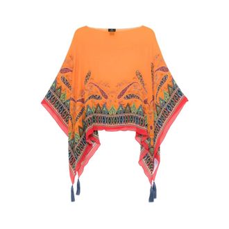 Etro Ponchos, female, Multicolor, ONE SIZE, Paisley Print Cape