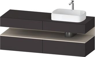 Duravit Qatego Consola Mueble Bajo Lavabo, 2 Extensiones, 2 - Duravit