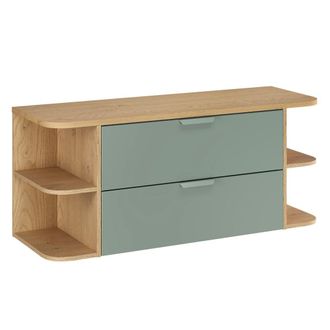 Petits Meubles Oria 120cm nichos redondeados tocador paneles laminados verde