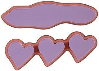 8 by YOOX RESIN HEARTS HAIRCLIP SET