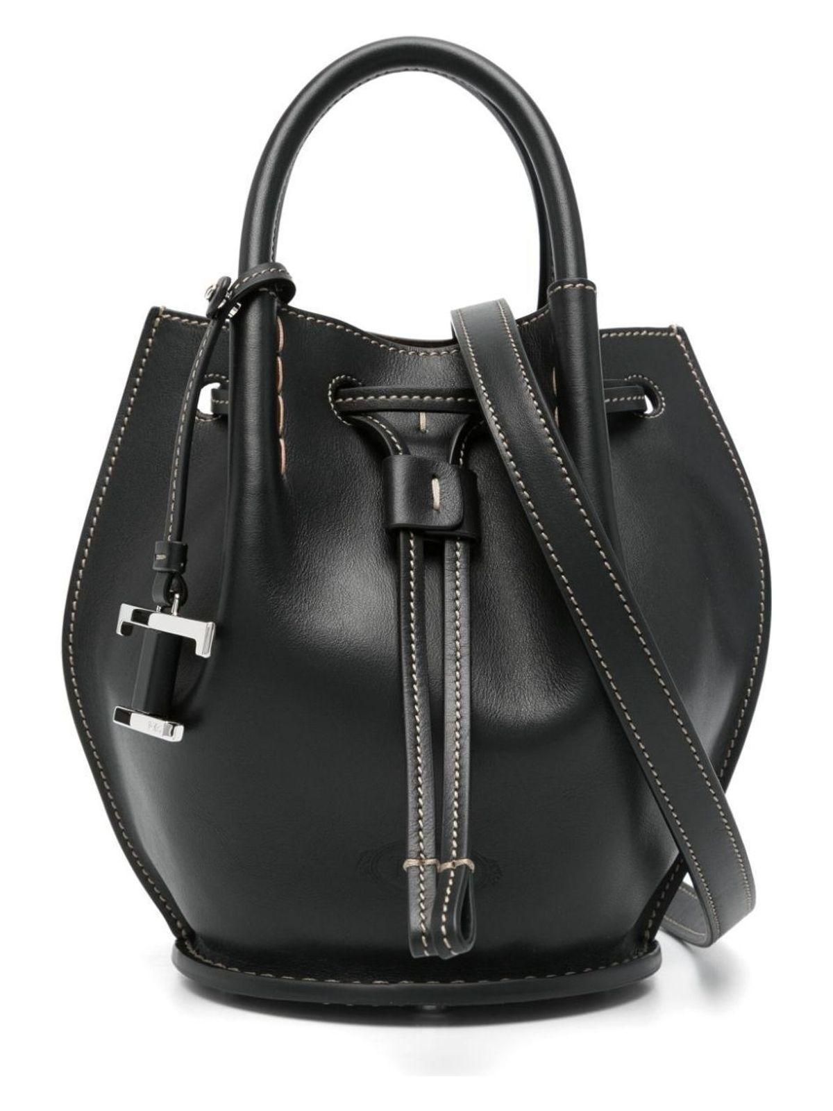 ショルダーバッグ・ポシェット Tod's Plaque Mini Woven Crossbody XBWTSINR100RGM-0XM5 Woman MULTICOLOUR T Timeless Shoulder Bag in Leather and