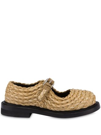 Moschino braided loafers - Neutrals