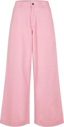 Lollys Laundry Wide Broeken - Dames - Wijde Broeken - Roze - XS - Broeken