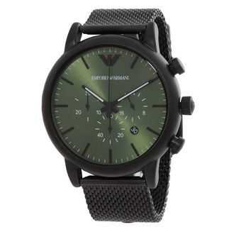 Emporio Armani Chronograph Quartz Green Dial Mens Watch AR11470