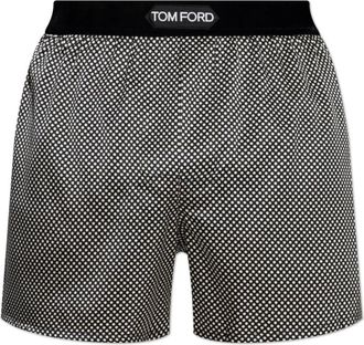 Tom Ford Zijden boxershorts - Heren - Onderbroek - Zwart - S - Ondergoed