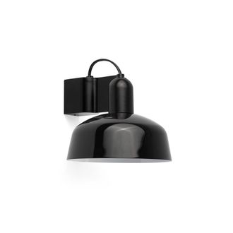 Netlighting Tatawin Dome Wall Lamp Black Gloss Black 1x E27
