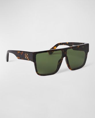Off-white Mens Syracuse Acetate Shield Sunglasses