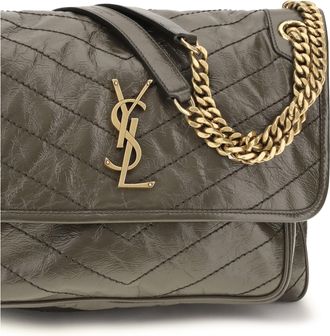 Saint Laurent Womens Shoulder Bag Niki Light Musk Calf Leather