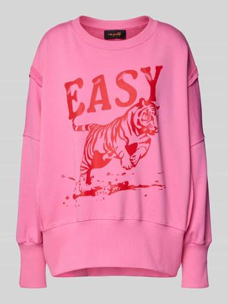 Miss Goodlife Sweatshirt mit Motiv-Print und Rundhalsausschnitt in Hellrosa, Gr&ouml;&szlig;e L
