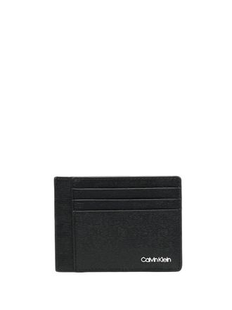 Calvin Klein Leren pasjeshouder - Zwart