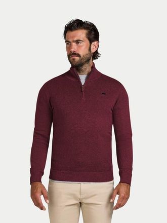 Raging Bull Quarter Zip Cashmere Blend Sweater in Berry at Nordstrom, Size Xxx-Large