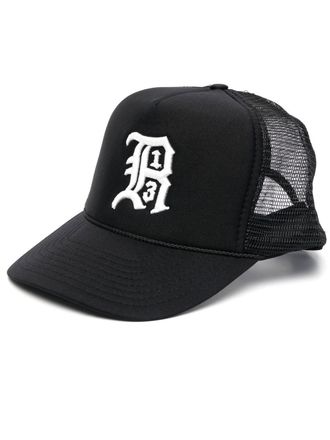 R13 Cappello da baseball con ricamo - Nero