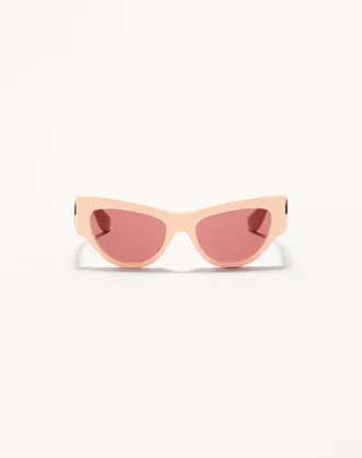 Valentino Occhiale Cat-Eye In Acetato Donna BEIGE/MARRONE 55