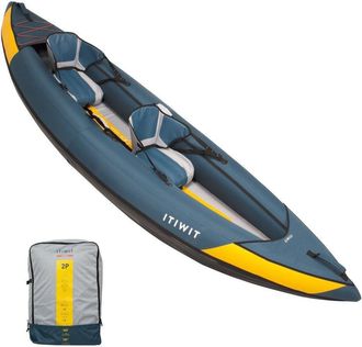Decathlon New 100 1/2 Person Touring Inflatable Kayak -/(Dope-Dyed