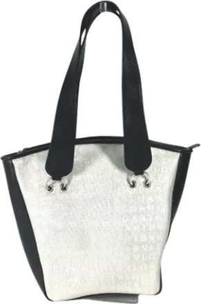 Bulgari Pre-owned Fabric handbags - Dames - Vintage Schoudertas - Wit - ONE Size - Vintage