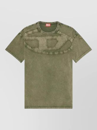 Diesel crewneck t shirt distressed detailing