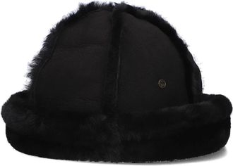 Warmbat Zwarte Merinowol Cobar Hat - Dames - Hoeden - Zwart - M - Wol - Accessoires