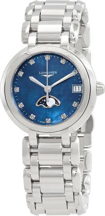 Longines Prima Luna Quartz Diamond Ladies Watch L8.115.4.98.6