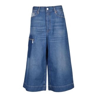 Replay Wide Jeans, female, Blue, Size: W24 Svanna Wide-Leg Jeans