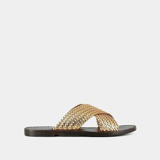 Jonak Platte leren muiltjes Witch