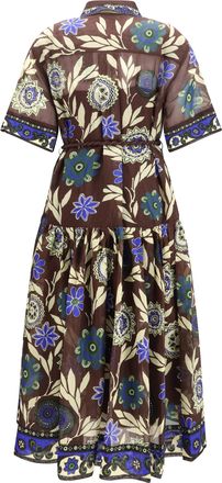 Alemais Womens Shirtdress Jasper Chocolate Cotton Dress