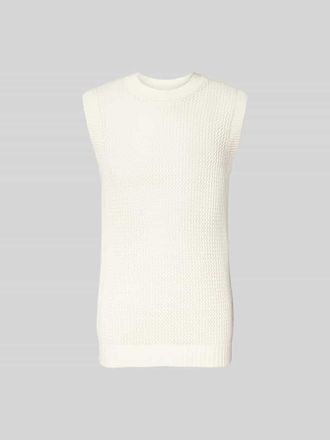 Won Hundred Slim Fit Pullunder in Strick-Optik in Weiss, Gr&ouml;&szlig;e XL