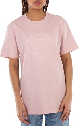 Versace Oversized Medusa Cotton T-Shirt, Brand Size 44 ( US Size 8 )
