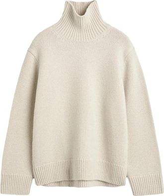 Toteme Mock-neck Ribbed-trim Sweater