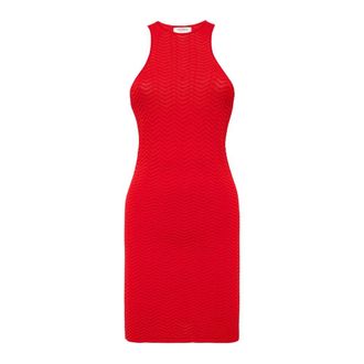 Laneus Knit Mini Dress - Dames - Kleedjes - Rood - S - Nylon - Kleedjes