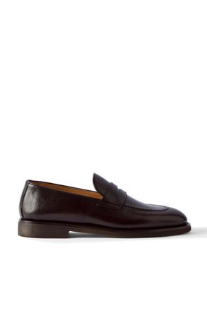Brunello Cucinelli Leather Penny Loafers