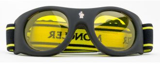 Moncler ML0051 Logo Band Ski Goggles Sunglasses - Yellow