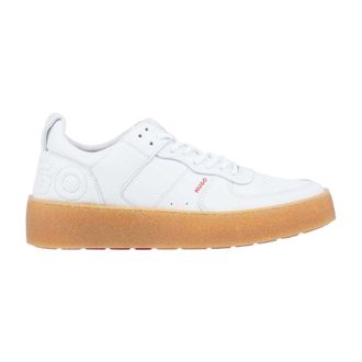 HUGO BOSS Hugo Dames/Dames Evan Tennis Leren Trainers (Wit)