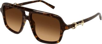 Gucci Sunglasses, unisex, Brown, Size: 55 MM Gg2052S Sunglasses