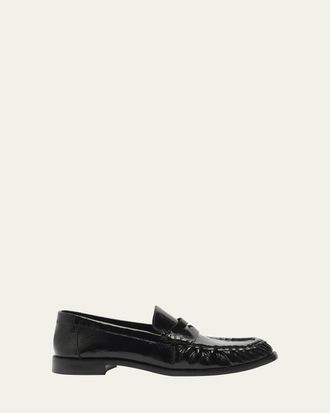Schutz Tyche Shiny Leather Penny Loafers