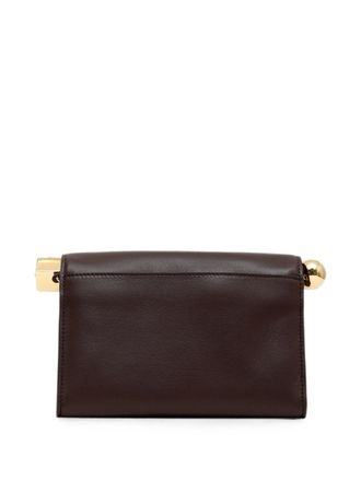 Jacquemus Roll-Top Leather Clutch - Brown