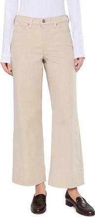 NYDJ Teresa Wide Leg Ankle Jeans Womens Clothing Feather : 12 29, Cotton/Denim/Elastane