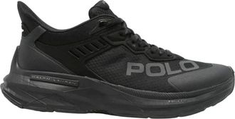 Polo Ralph Lauren Schoenen, Heren, Zwart, 44 EU, Leer, Court Blade Sneaker