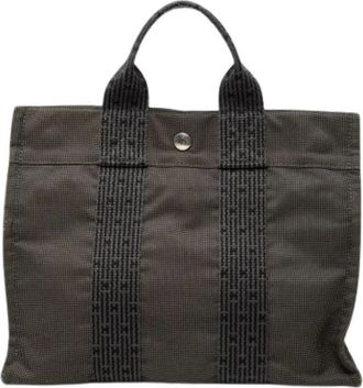 Herm&egrave;s Pre-owned Herline PM - Dames - Pre-owned - Grijs - Maat: ONE Size