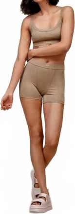 UGG Tesla Ribbed Lounge Bralette In Silver Taupe