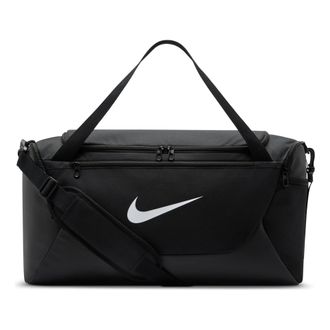 Nike Brasilia 40L Small Duffel Bag Black White IB4394-010