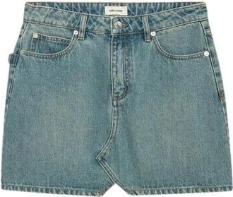 Zadig&Voltaire Dames, Rokken, Blauw, Maat: S Denim
