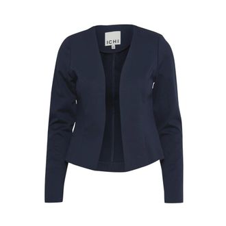 Ichi Blazers, female, Blue, Size: 2XL Ihkate Short Blazer
