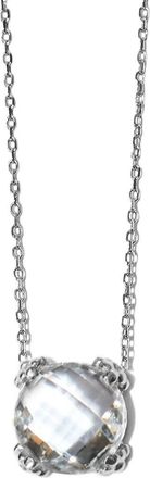 Anzie Dew Drop Cluster Topaz Pendant Necklace in White Topaz at Nordstrom, Size 17 In