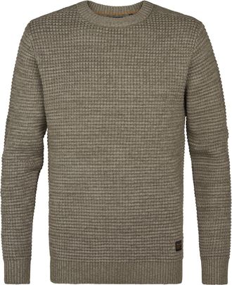 Petrol Industries Heren Comfortabele Trui Toledo - Groen