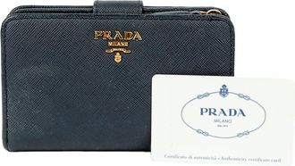 Prada Metal Logo Wallet