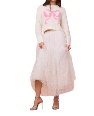 LoveShackFancy Jorah Pullover In Snowflake Kiss